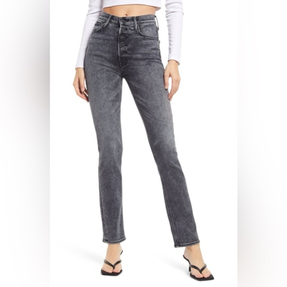 Mother Pixie Dazzler Skimp Straight Leg Jeans